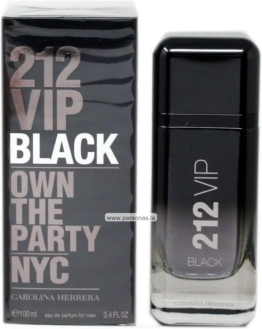 Carolina Herrera 212 vip black eau de parfum 50 ml masculino Perfume Carolina Herrera 212 VIP Black Eau de Parfum 50 ml masculino