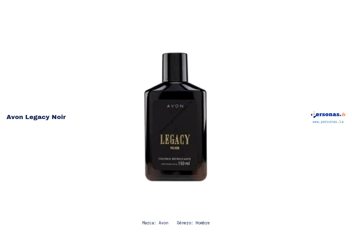 Ficha tecnica Avon legacy noir
