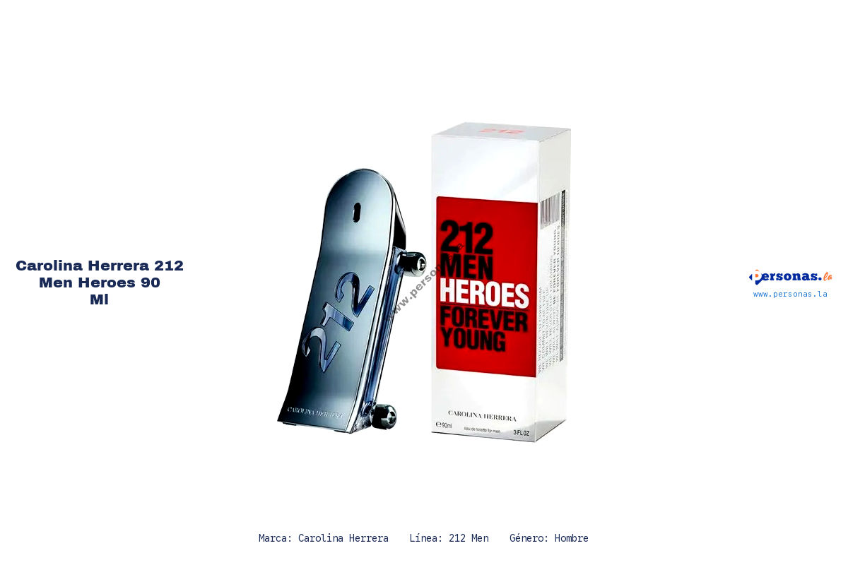 Ficha tecnica Carolina Herrera 212 men heroes 90 ml
