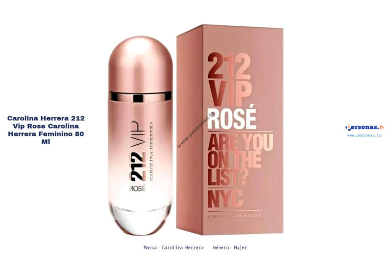 Ficha técnica Carolina Herrera 212 vip rose carolina herrera  feminino 80 ml