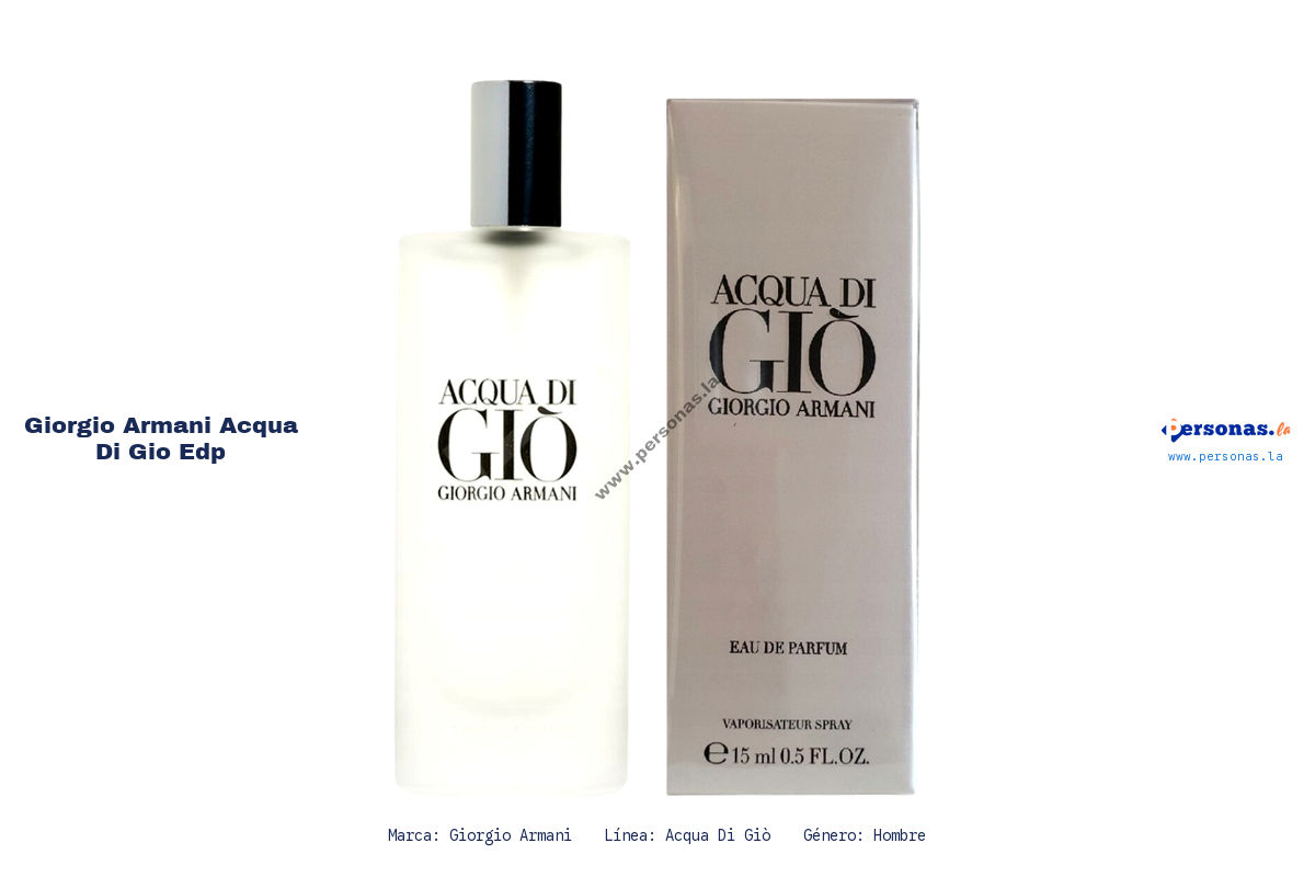 Ficha tecnica Giorgio Armani acqua di gio edp