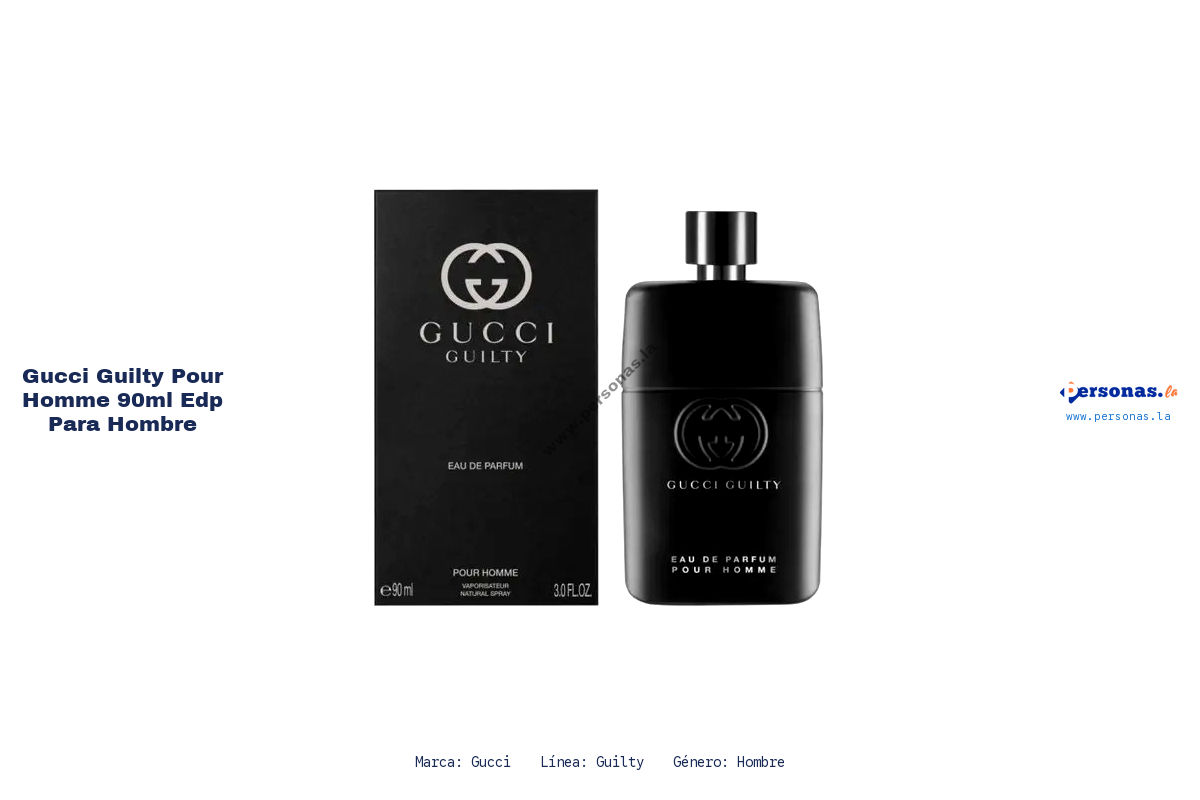 Ficha tecnica Gucci guilty pour homme 90ml edp para hombre