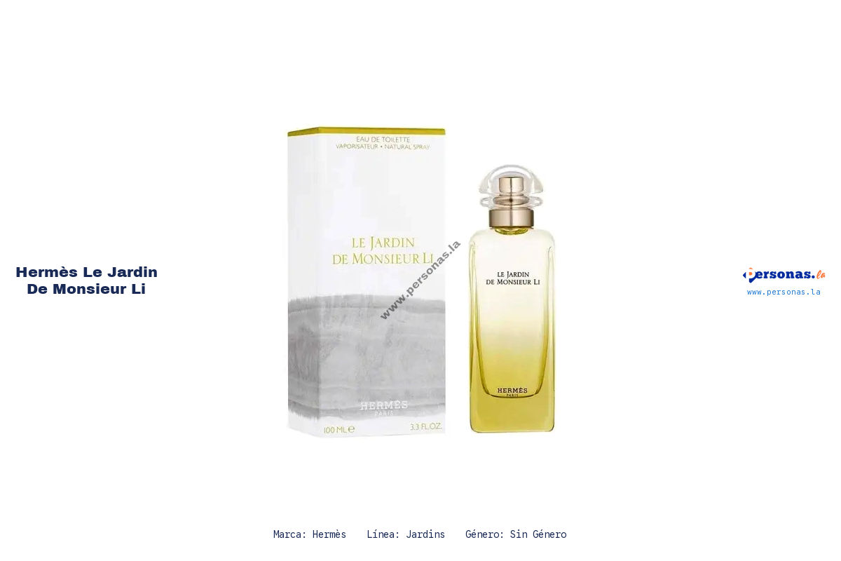 Ficha tecnica Hermes le jardin de monsieur li