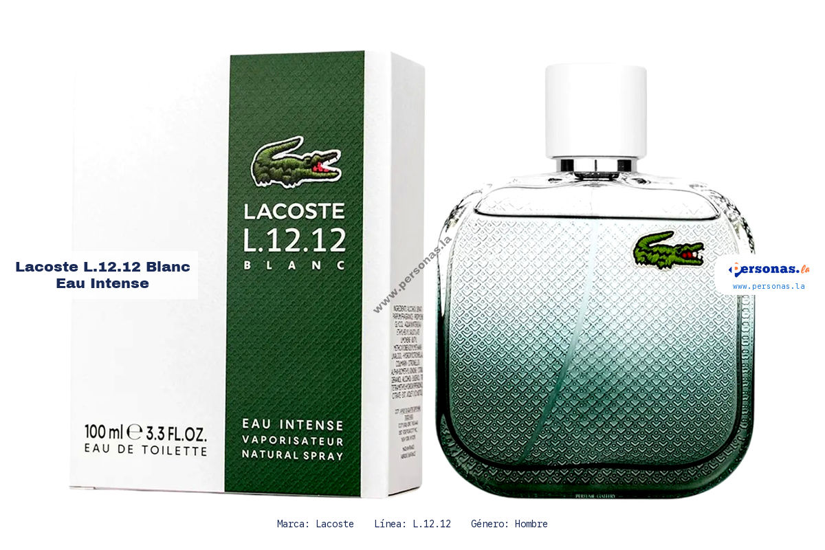 Ficha tecnica Lacoste l.12.12 blanc eau intense