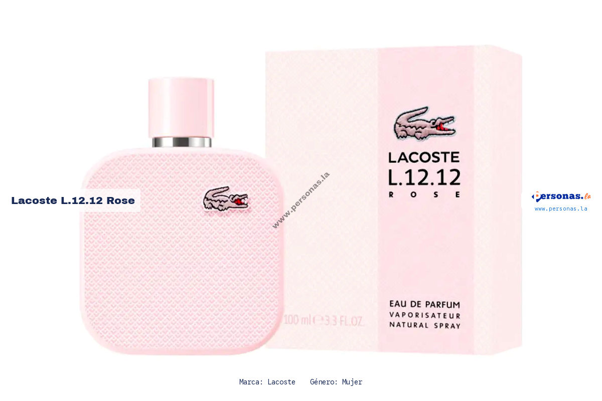 Ficha tecnica Lacoste l.12.12 rose