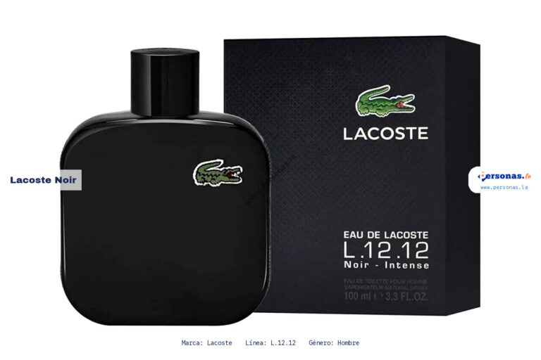 Ficha técnica Lacoste noir
