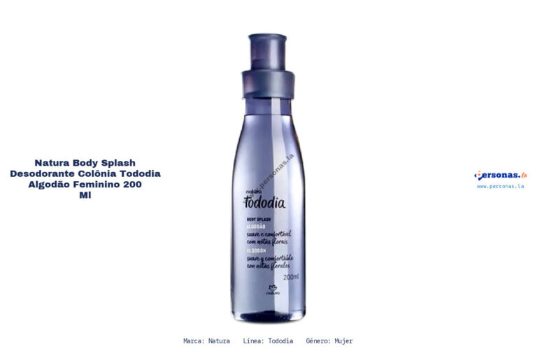 Ficha técnica Natura body splash desodorante colônia tododia algodão feminino 200 ml