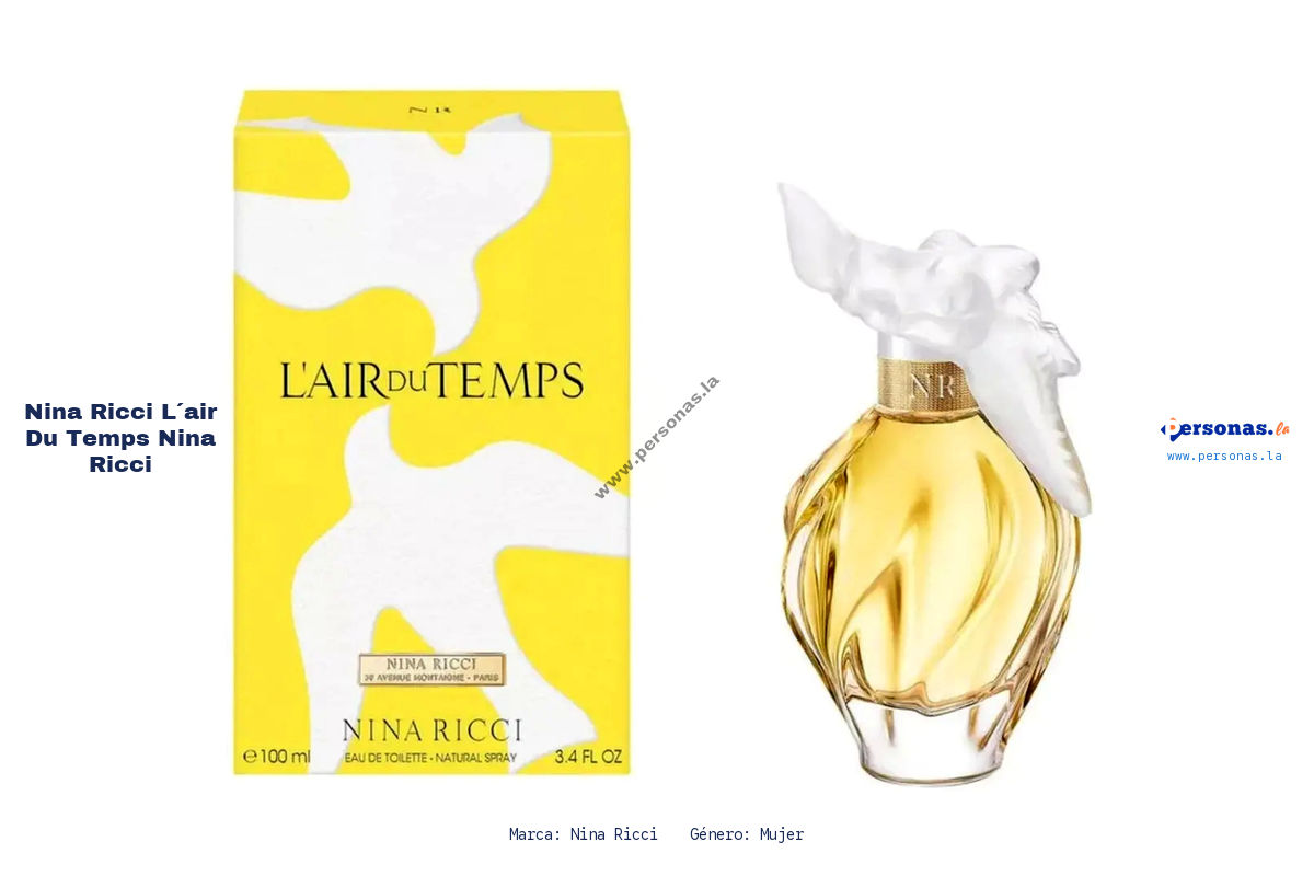 Ficha tecnica Nina Ricci l´air du temps nina ricci