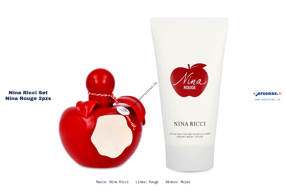 Ficha tecnica Nina Ricci set nina rouge 2pzs