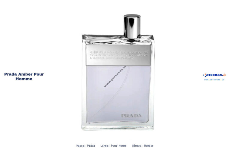 Ficha técnica Prada amber pour homme