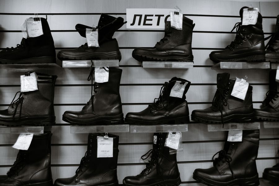botas altas cuero cordones 1 Botas altas de cuero con cordones
