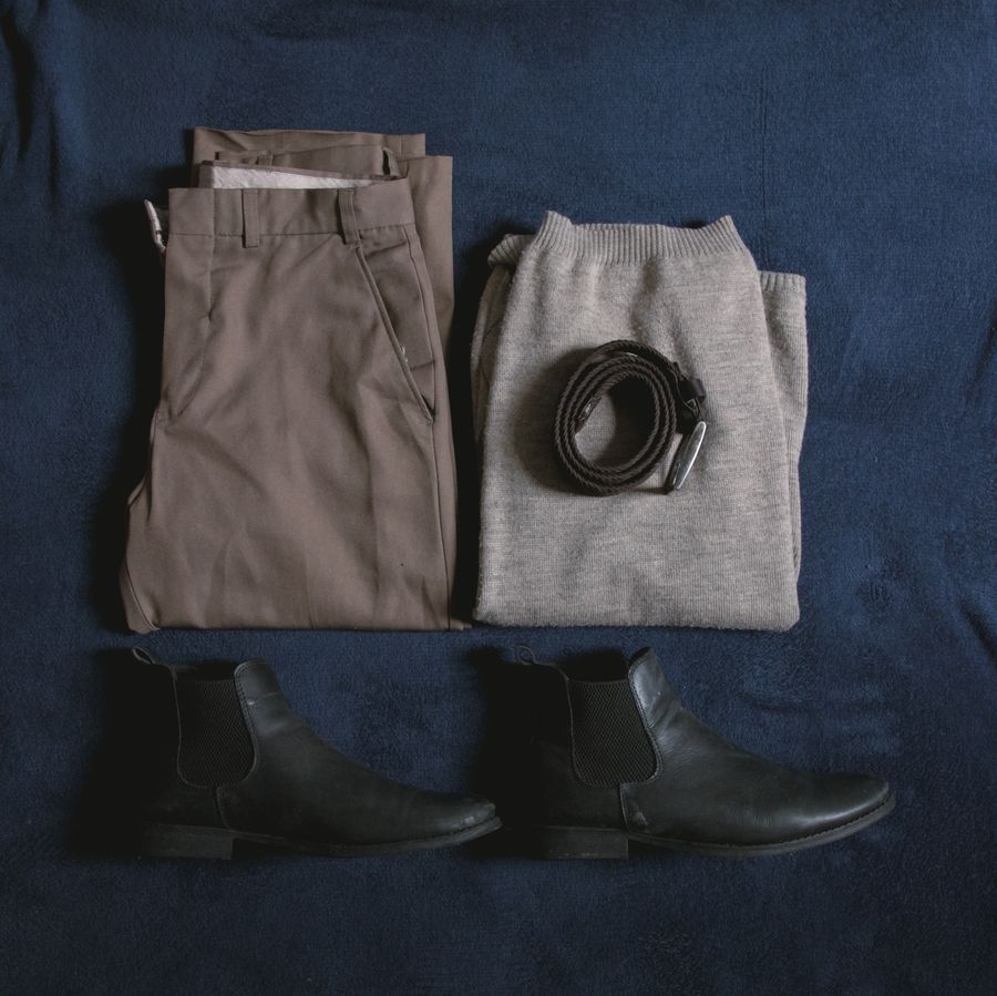 conjunto masculino botines chelsea pantalones 1 Conjunto masculino con botines Chelsea y pantalones rectos