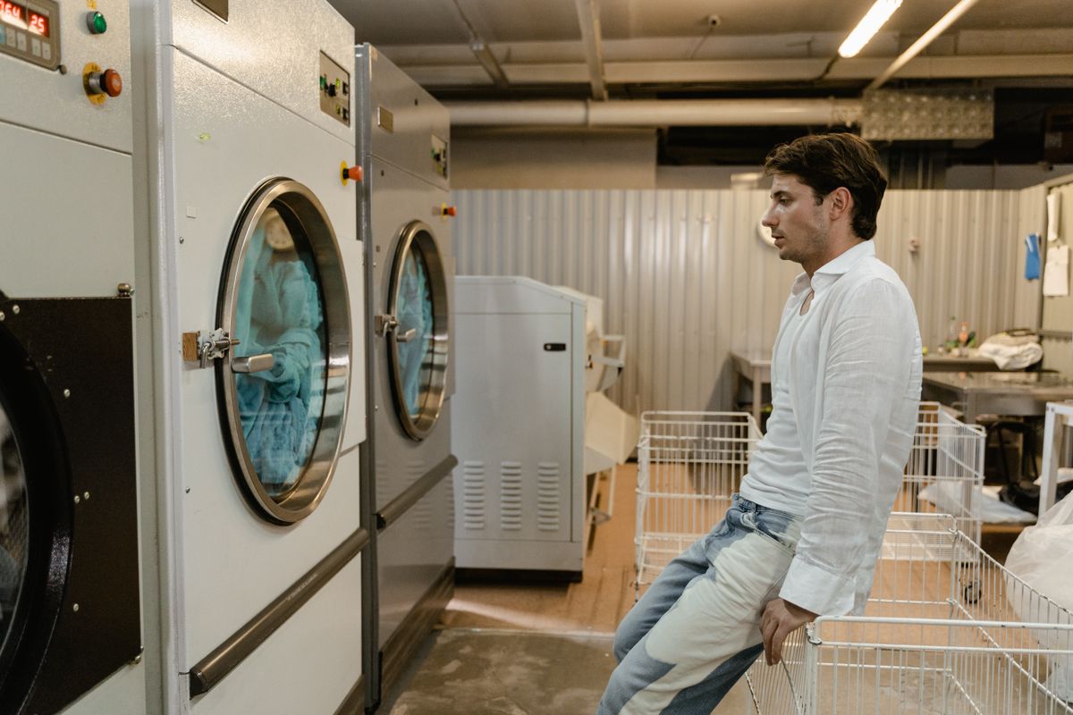 Lavandería industrial para cuidado de jeans