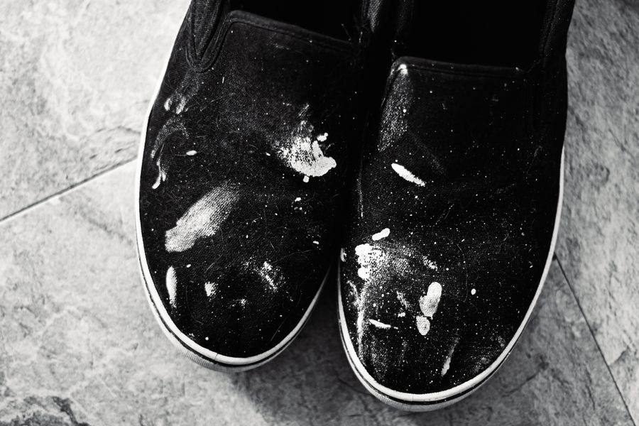 zapatillas sucias taller domestico 1 Zapatillas sucias en taller doméstico