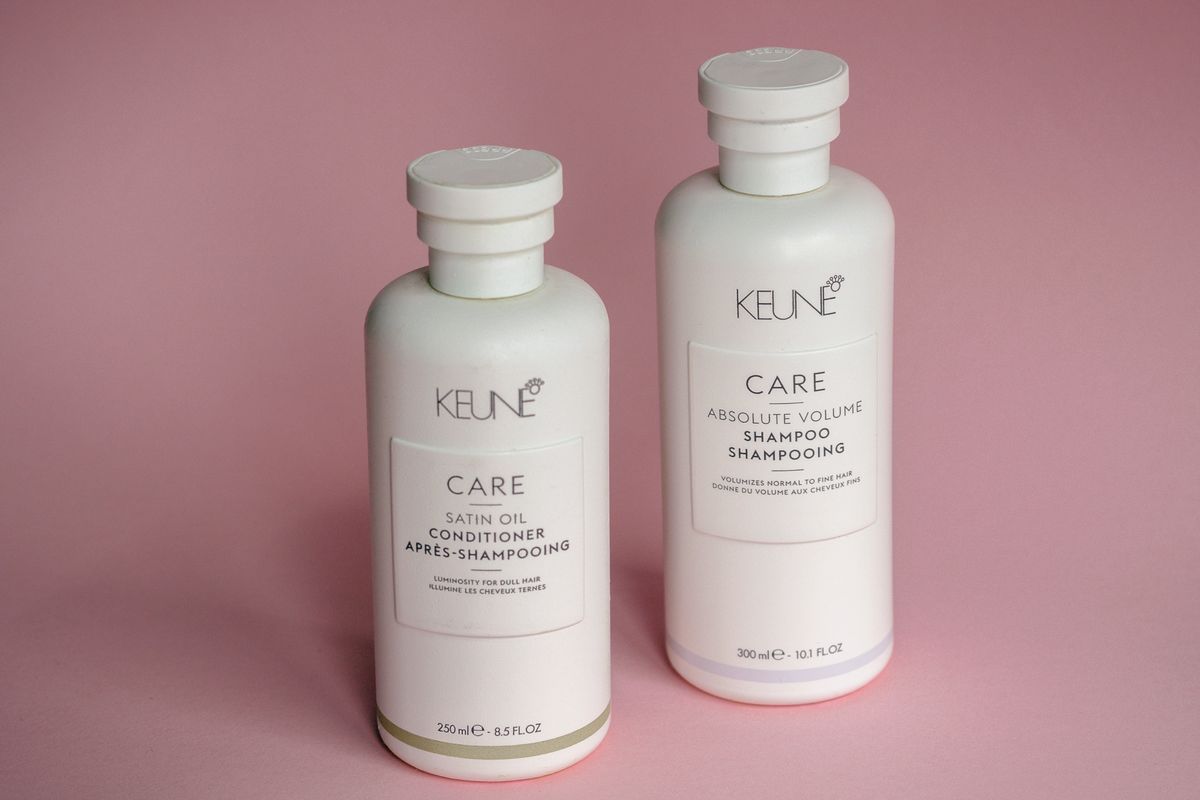 Champú y acondicionador Keune para cuidado capilar