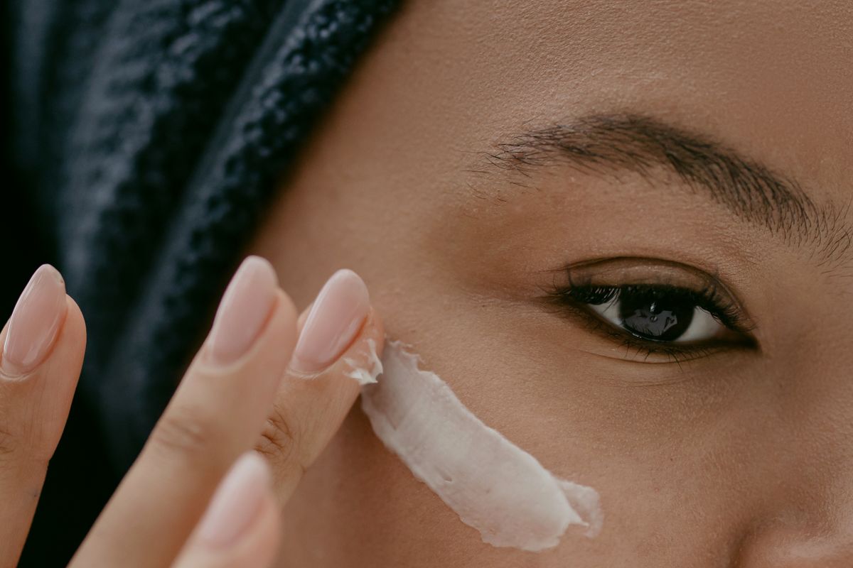 Cuidado facial crema para piel saludable
