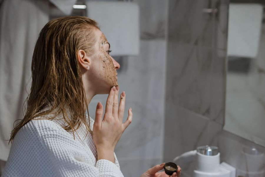 exfoliante fisico cafe rostro 1 Exfoliante físico de café para rostro